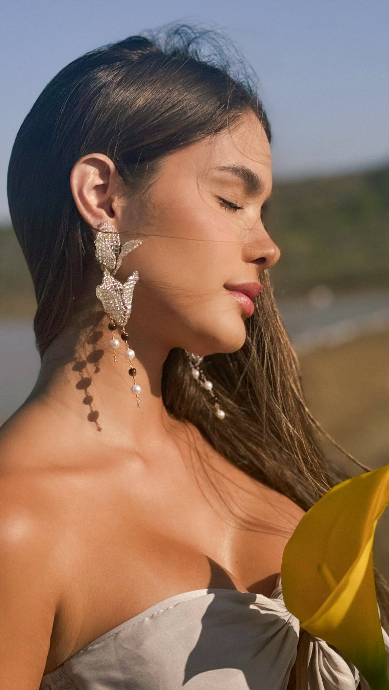 CrystalDust Luxury Calas Earrings