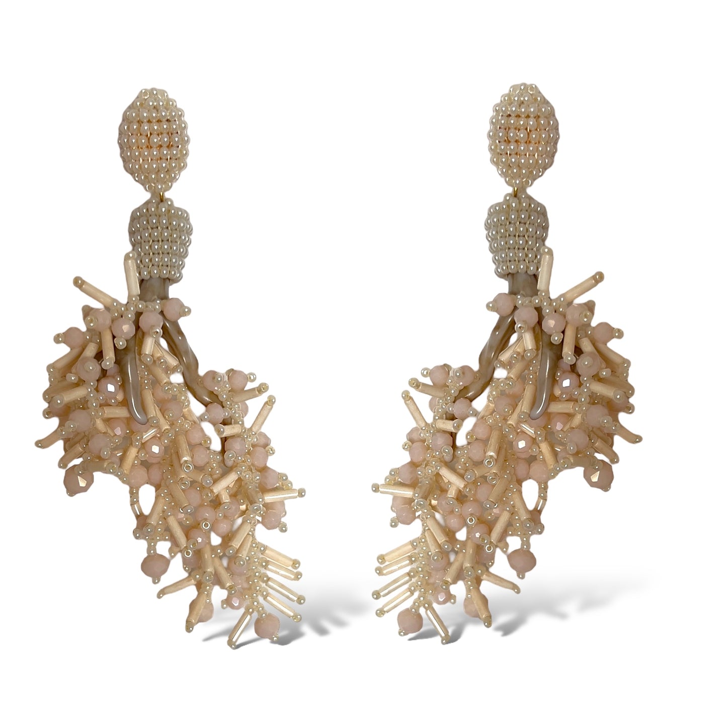 CrystalDust Coralissima Pearl Earrings