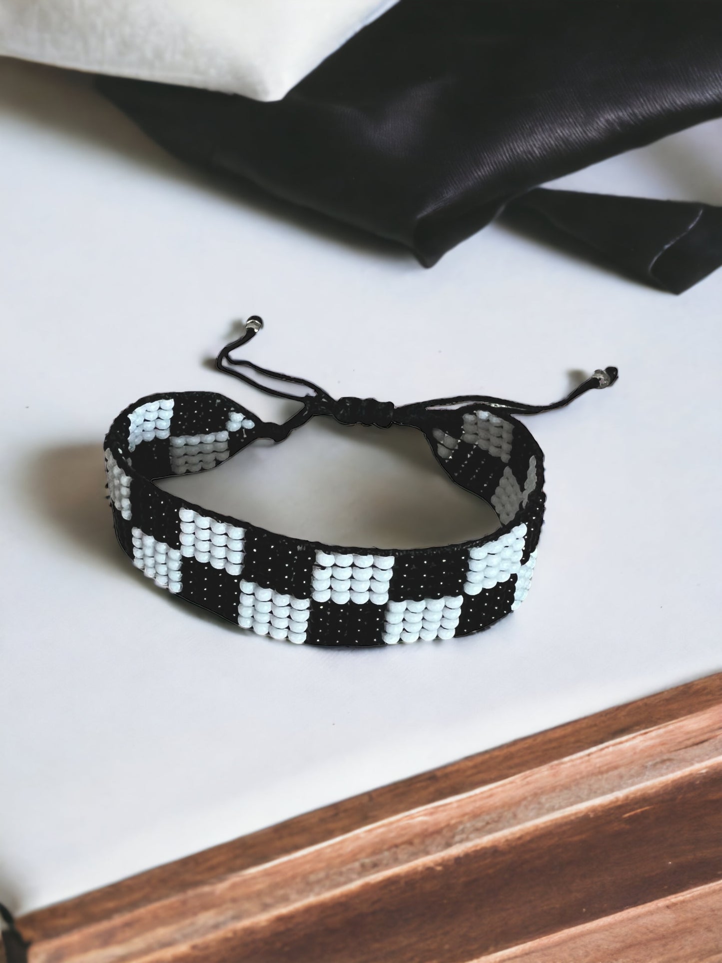 CrystalDust Checkerboard Bracelet