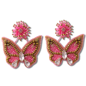 CrystalDust Pink Butterflies
